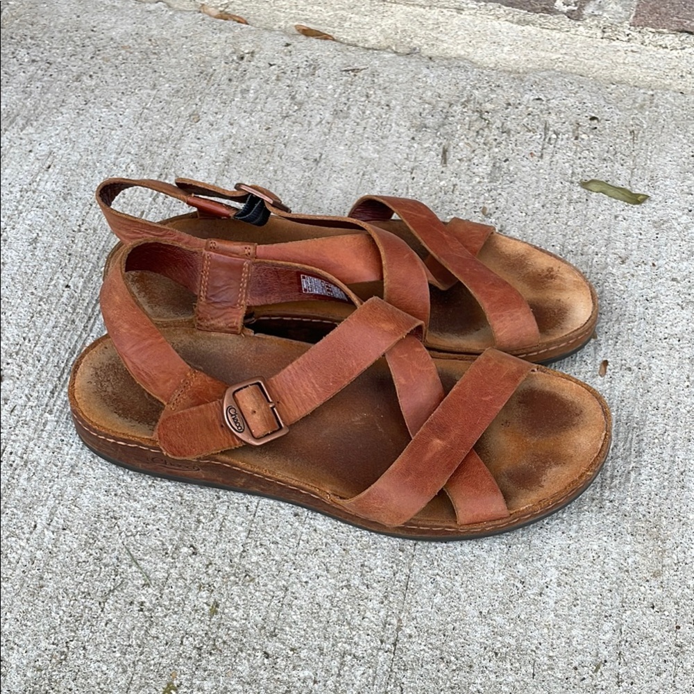 Chaco Brown Strappy Sandals with Adjustable Ankle Strap